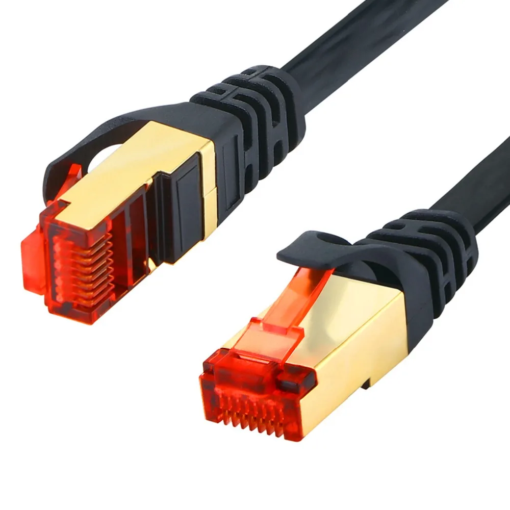 CAT6 Ethernet сетевой кабель Плоский RJ45 разъем 0 5 м 1 2 3 10 15 гигабитный Патч Lan