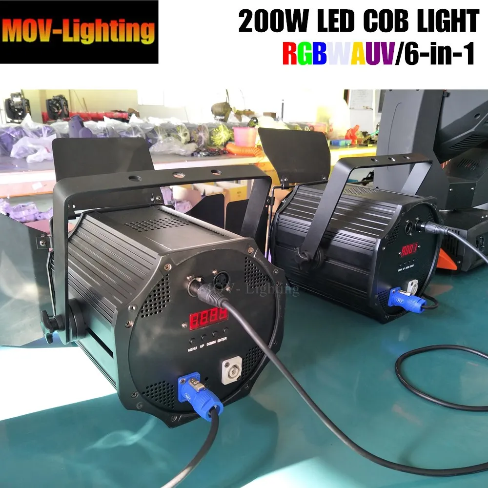 6 шт. 200 Вт LED Par Can/теплый белый 2 в 1 COB светодиодный Par/LED dmx сцсветильник dj|Эффект