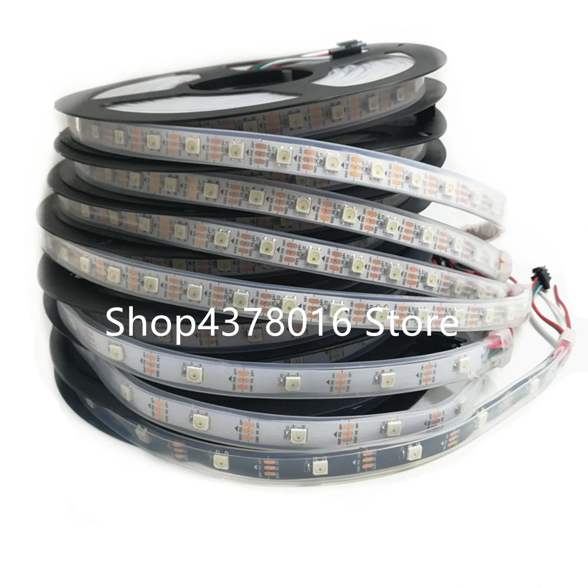Светодиодная лента WS2812B 30/60 светодиодов/м RGB WS2812 5050SMD черная/белая плата Ip67 5 в