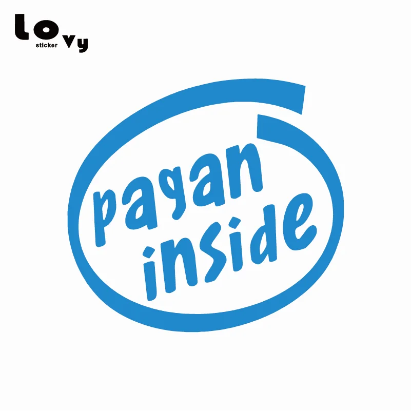 Pagan Inside Vinyl Car Sticker Creative Warning Mark Decal for Truck Window Body Decoration CR0681 | Автомобили и мотоциклы