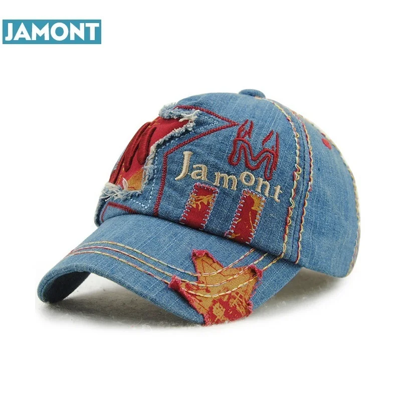 Бейсболка JAMONT детская с вышивкой модная кепка надписью и пятиконечной звездой