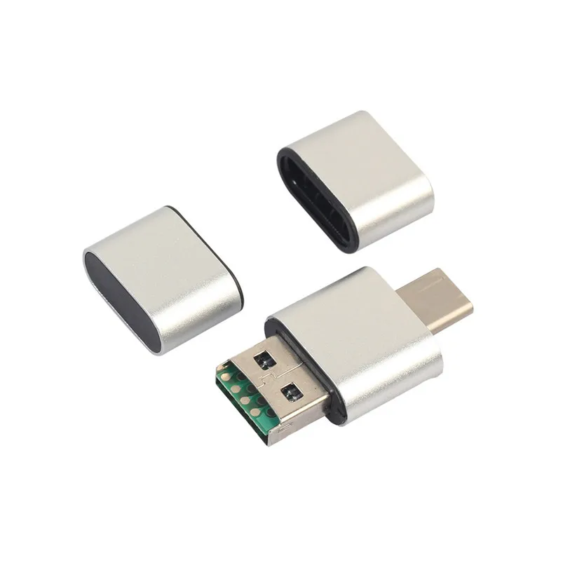 Ouhaobin картридеры OTG Type C к USB 2 0 Micro SD TF кардридер адаптер для Android телефона td0109 Прямая