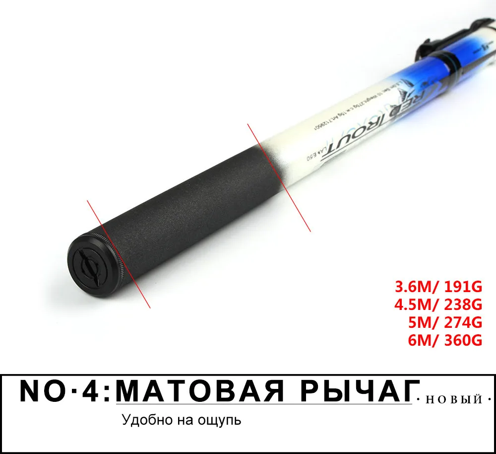 Рыбы Король рок углерода жесткие удочки CW 15g г 8-12 Secs стандартный 3,6 м- 6 м Рыбалка океан удочка