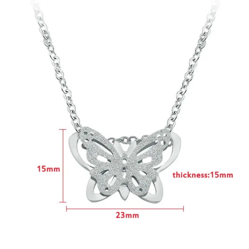 Модные ожерелья с подвесками в виде бабочек для женщин ожерелье-чокер нажимным