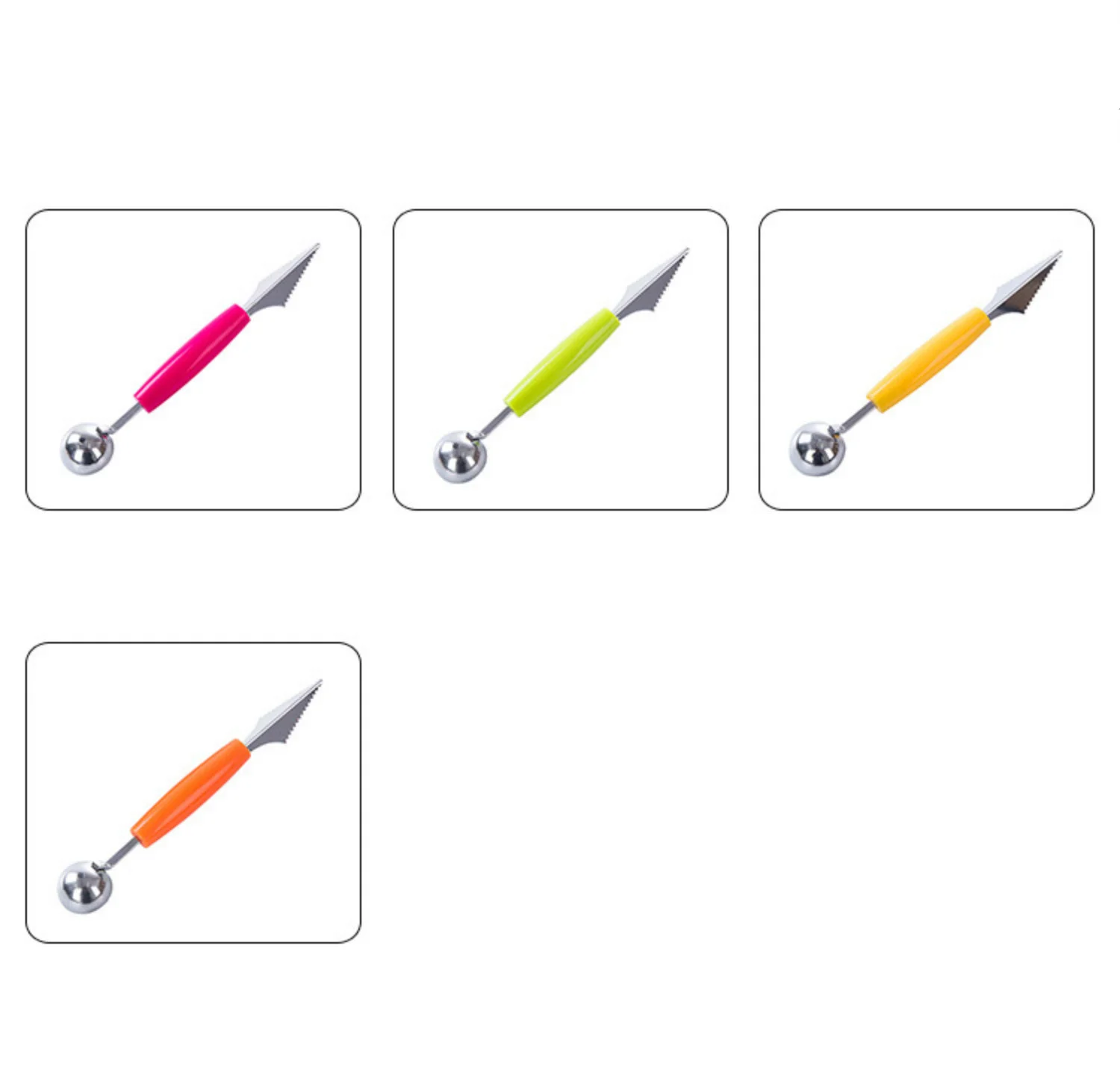 Круглые шарики кухонные из нержавеющей стали для фруктов круглые мороженого DIY