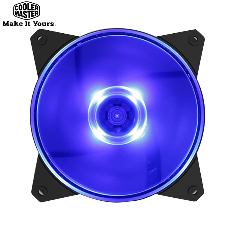 Cooler Master R4-C1DS-12FR-R1 MF120L 12 см светодиодный бесшумный демпфирующий Чехол-вентилятор для кулера для процессора водяное охлаждение 120 мм сменный вентилятор
