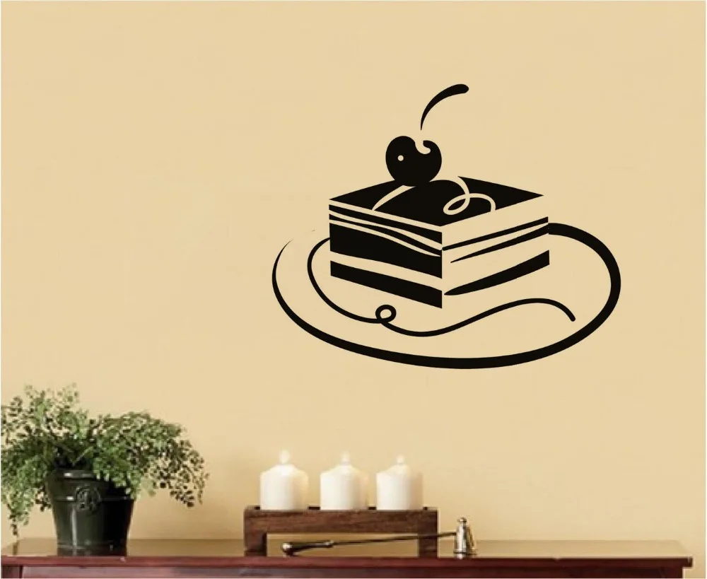 Высококачественный виниловый десерт домашний Декор настенный стикер квадратный