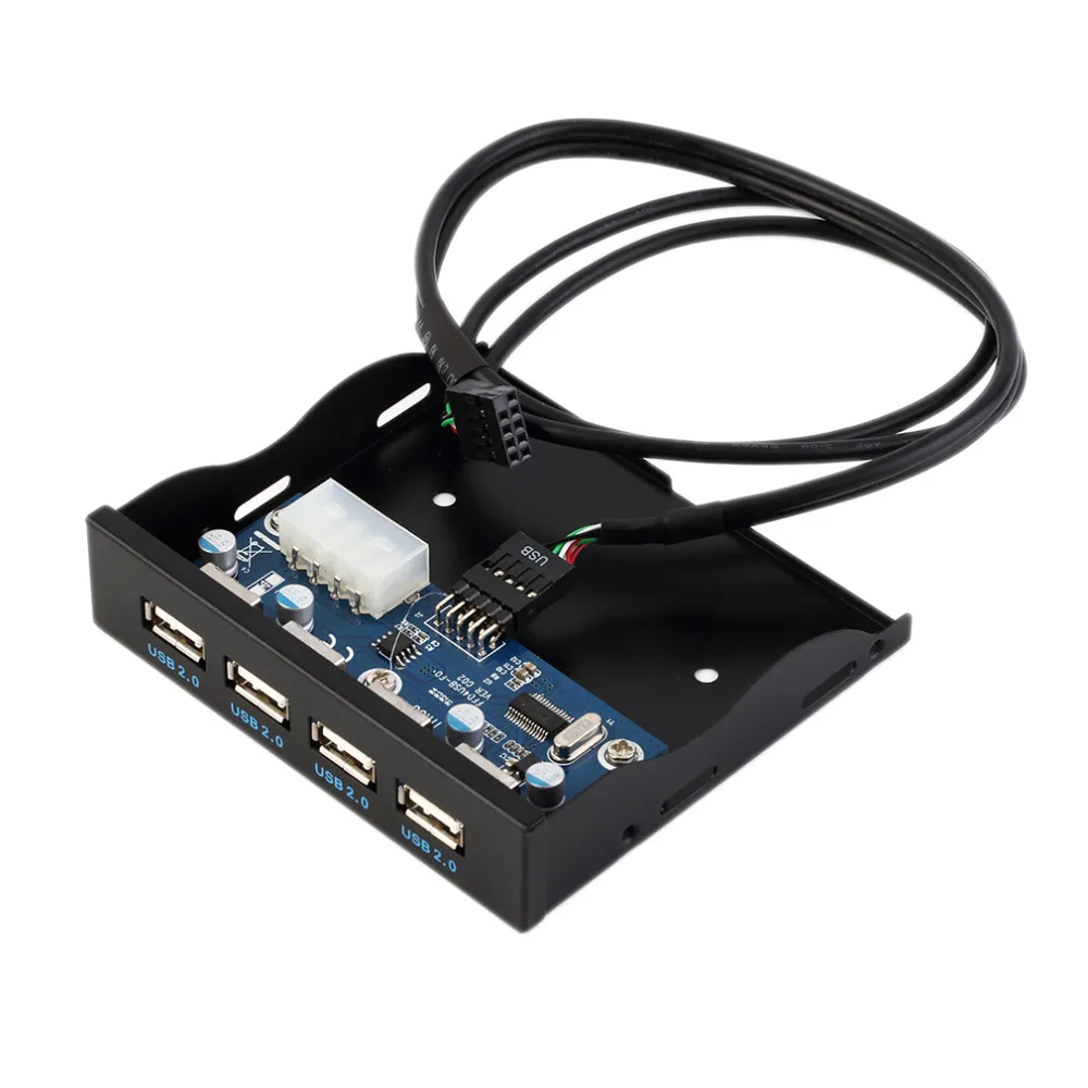 3 5 дюймов 4 порта USB 2 0 концентратор флоппи-отсек Передняя панель привода