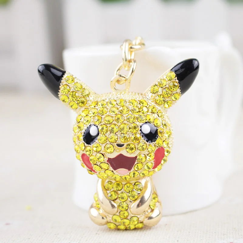 Мультяшные фигурки Pokemon брелки из сплава аниме Пикачу Бульбазавр красивые