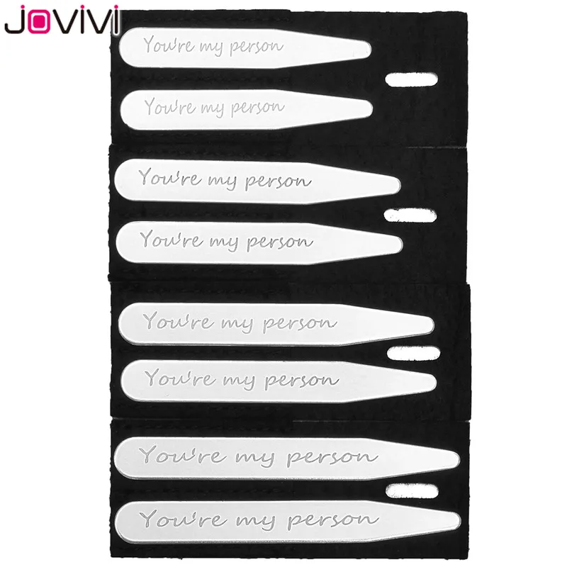 Jovivi 8 шт. деловые рубашки из нержавеющей стали платье с воротником остается