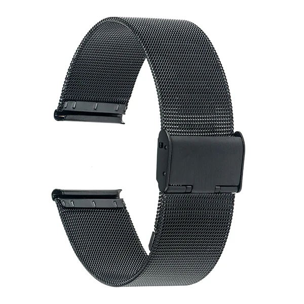 black SIKAI 22 мм, универсальный ремешок из нержавеющей стали для часов Huami Amazfit Stratos 2/2 S, наручные часы для Huami, браслеты, умные часы - Цвет ремешка: black