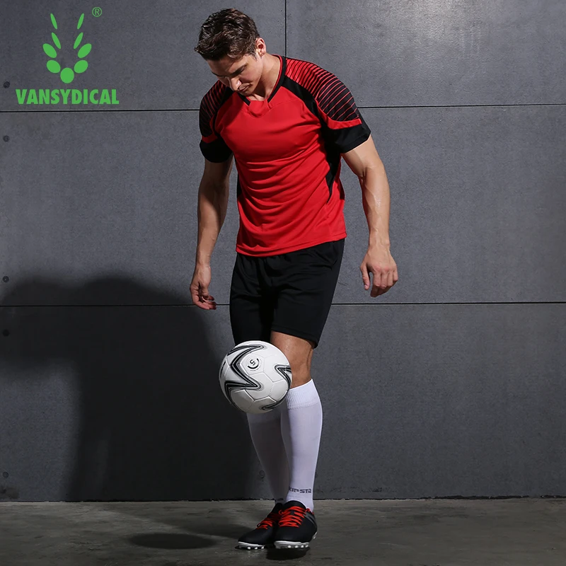 VANSYDICAL мужские футбольные наборы униформа для бега тренировок спортивная одежда