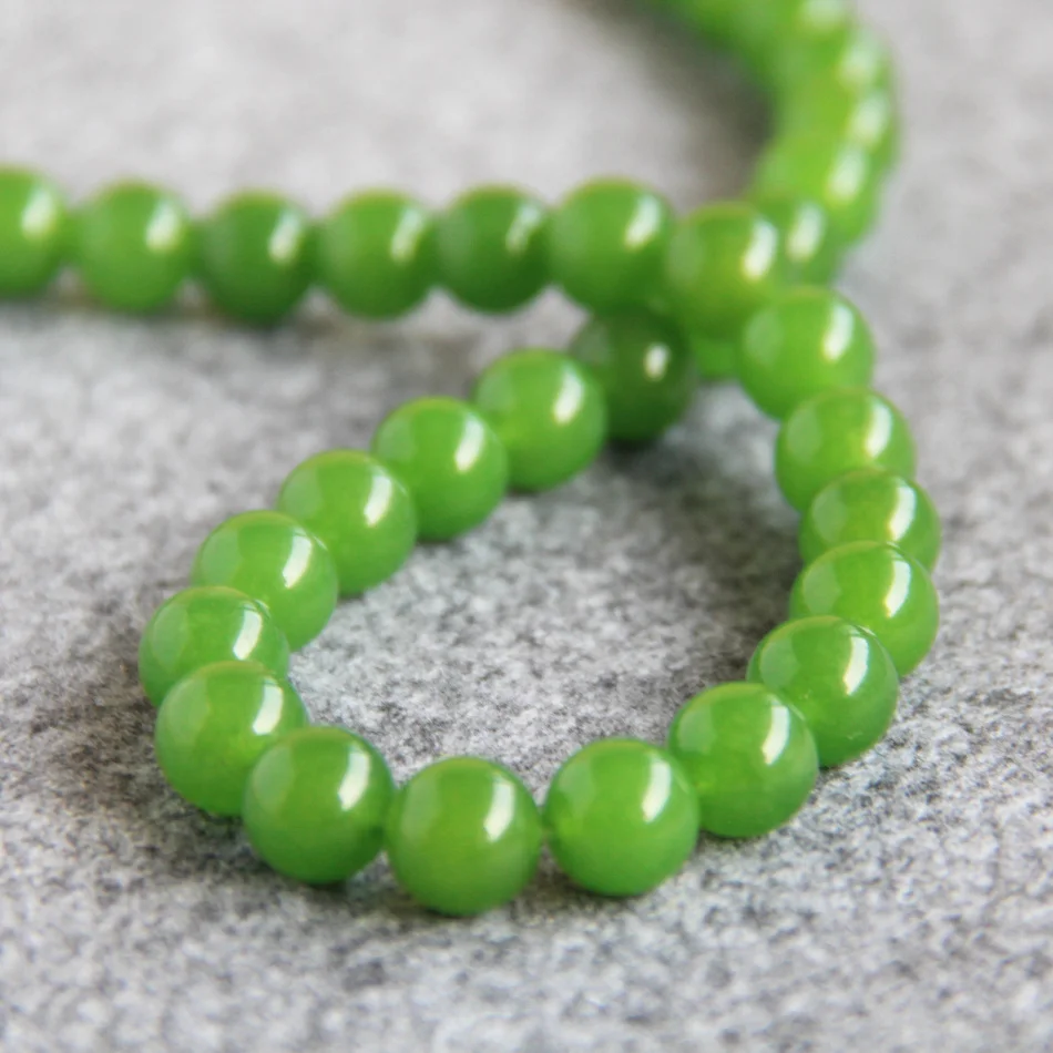 Новый 10 мм оливково зеленый камень кристалл Свободные сделай сам круглые бусины