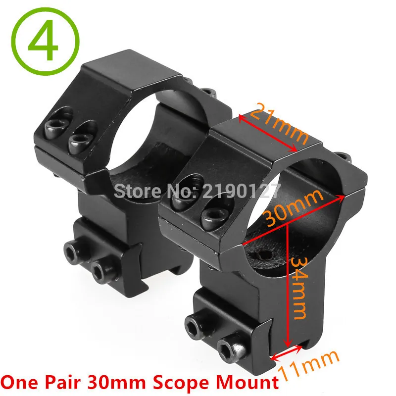 30 мм/25,4 мм Riflescope Монтажное кольцо 11 мм/20 мм рельсы ласточкин хвост высокий профиль низкий профиль для винтовки прицел охота крепление