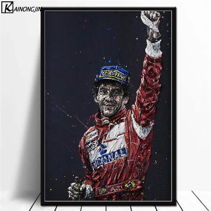 008 Ayrton Senna плакат F1 формула гоночный автомобиль плакаты и принты Холст Живопись стены Искусство картина для гостиной домашний декор - Цвет: 008