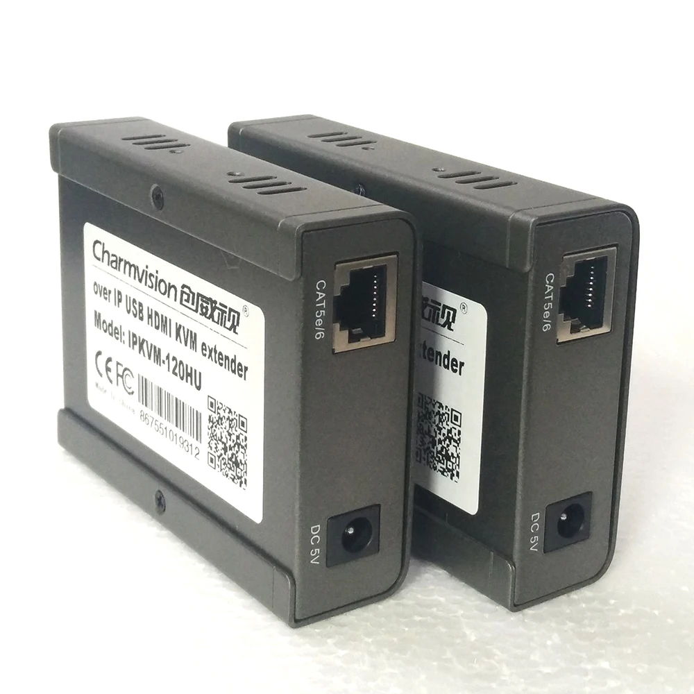 Charmvision IPKVM-120HU 120 м IP USB HDMI KVM удлинитель по TCP IP с ИК-пультом дистанционного управления KVM через STP UTP cat5e cat6 кабель