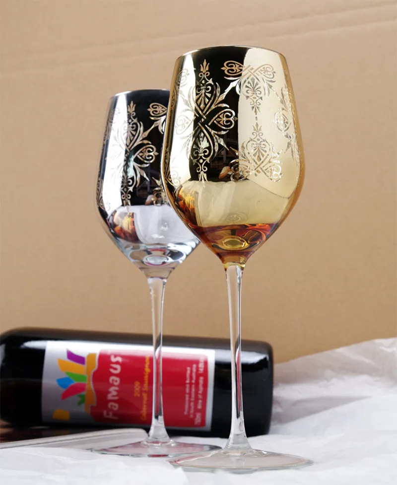 2pcsCreative подарки на свадьбу день рождения позолота серебристый металлический с