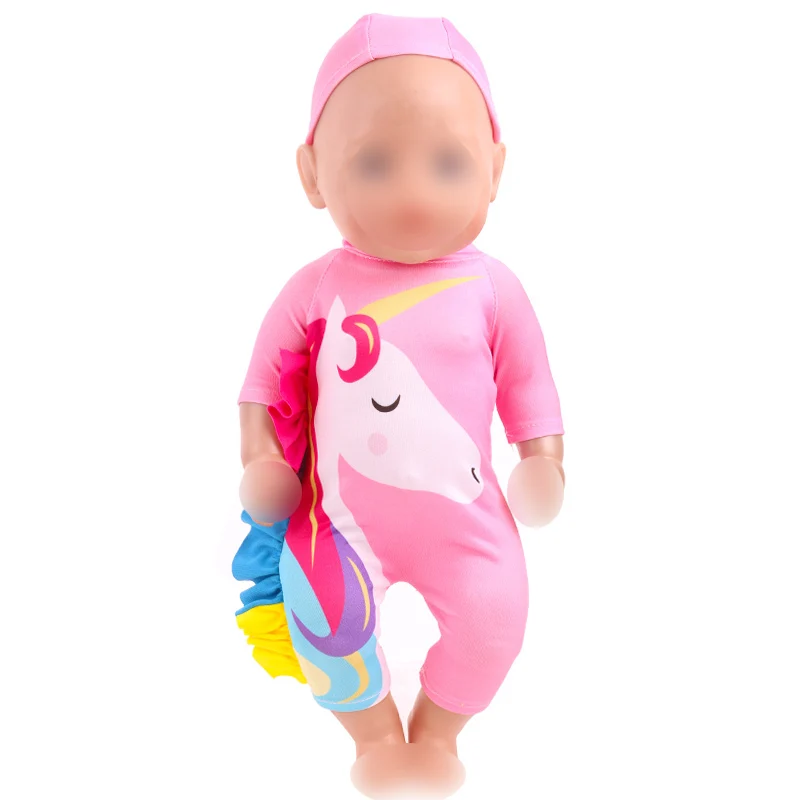 Кукольная одежда для маленьких кукол 43 см купальник новорожденных розовый