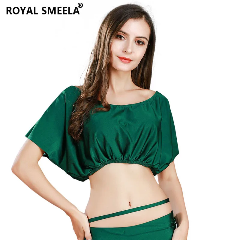 Bellydance Tops Belly Dance Costume Women's Top Sexy Crop dancing Elastic Short Class lesson Practice clothes | Тематическая