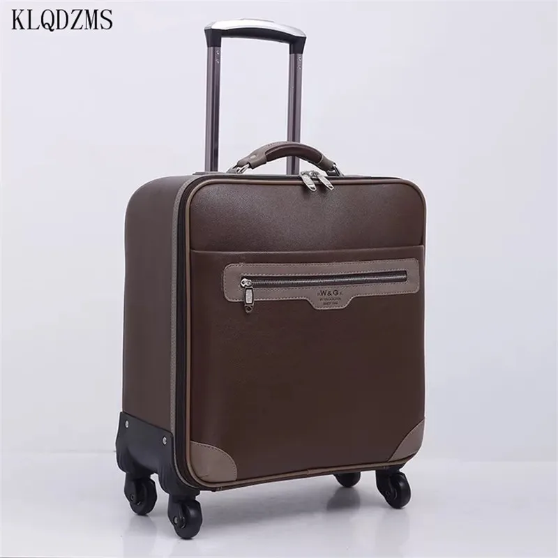 KLQDZMS модный роскошный мужской и женский чемодан на колесиках высокого качества Дорожный чемодан на колесиках