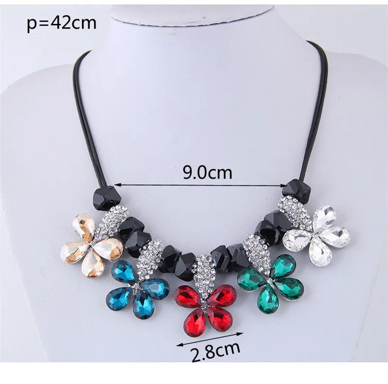 Kymyad колье женские ожерелья цветок ожерелье s &amp Подвески Bijoux Веревка Цепь