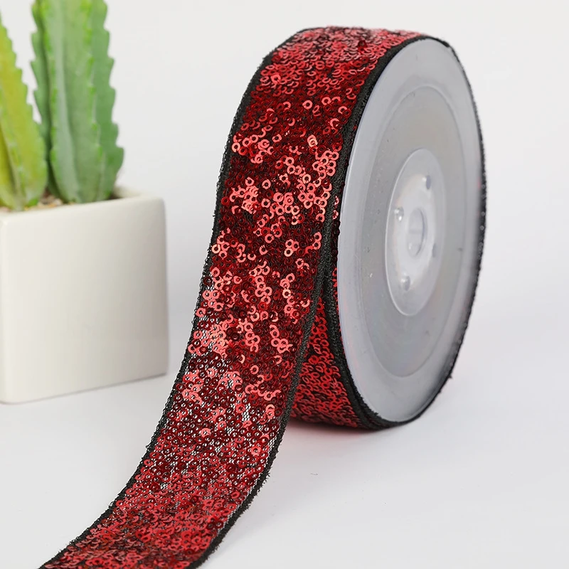 Сетчатая вышивка 4,0 см полосатые блестки лямки DIY ручной работы сумки для одежды обувь и ювелирные изделия для шляп аксессуары декоративные полоски