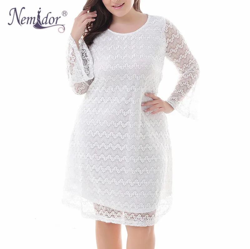 Nemidor женское элегантное платье с длинным рукавом в стиле ретро эластичное до