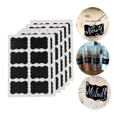 48 шт. водонепроницаемые ярлыки для кухни|Бутылки и банки хранения| |
