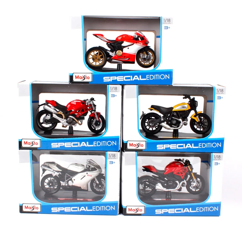 Maisto 1:18 Ducati pearl white литье под давлением для мотоцикла 848 крутой любителей коллекции