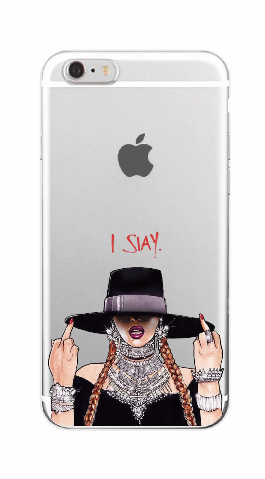 Для iPhone 7 7Plus 6 6S 5 5S 8 8Plus X XS Max SAMSUNG Galaxy S8 S8P Beyonce I SLAY Pop Music Мягкий ТПУ чехол для