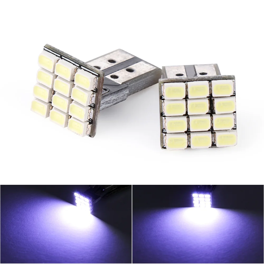 W5W 12SMD 1206 Автомобильный Клин белый светодиод постоянного тока 12 В безошибочный