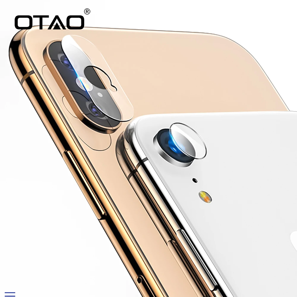 OTAO 9H Защитное стекло для iphone X 8 7 Plus 6 6S Защитная пленка объектива камеры XS MAX XR