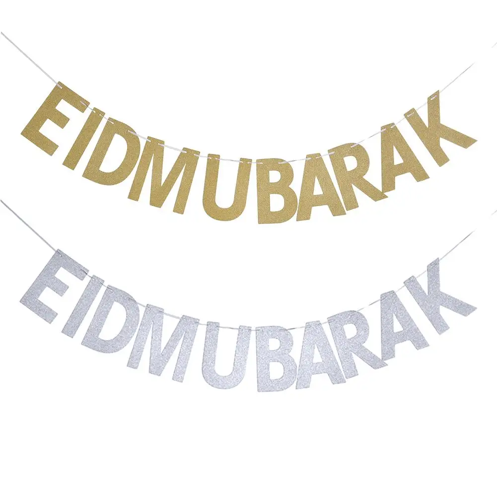 EID MUBARAK Серебряный Алфавит декоративные свадебные украшения вечерние пеньнань