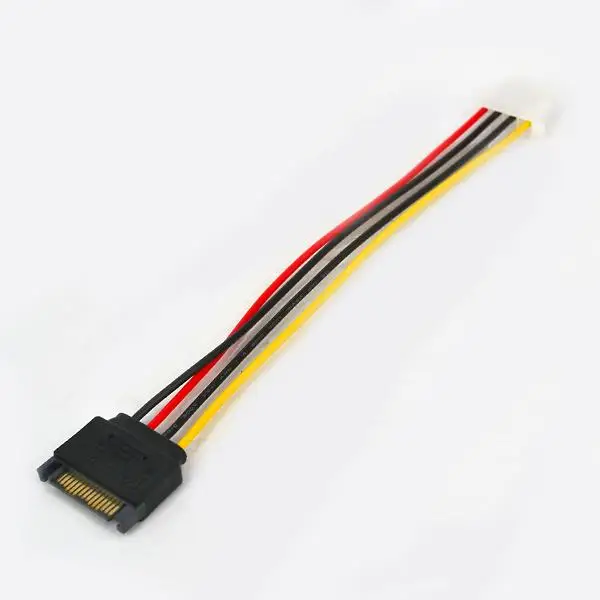 Новейший кабель для 15pin SATA серийный выпуск ATA штекер Molex IDE 4 Pin Женский M F жесткий