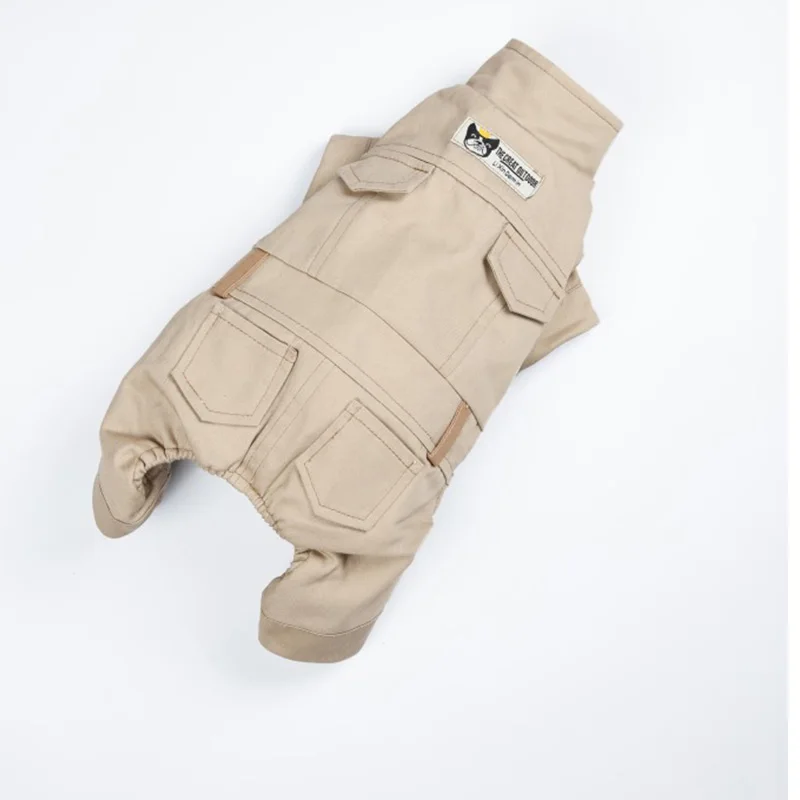 Крутой комбинезон для собак маленьких средних хлопковый жилет куртка домашнего