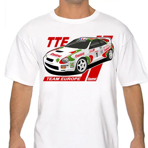 Классический Celica Toyota Team europe Rally Футболка белая или серая GT-Four ST205 Wrc крутая