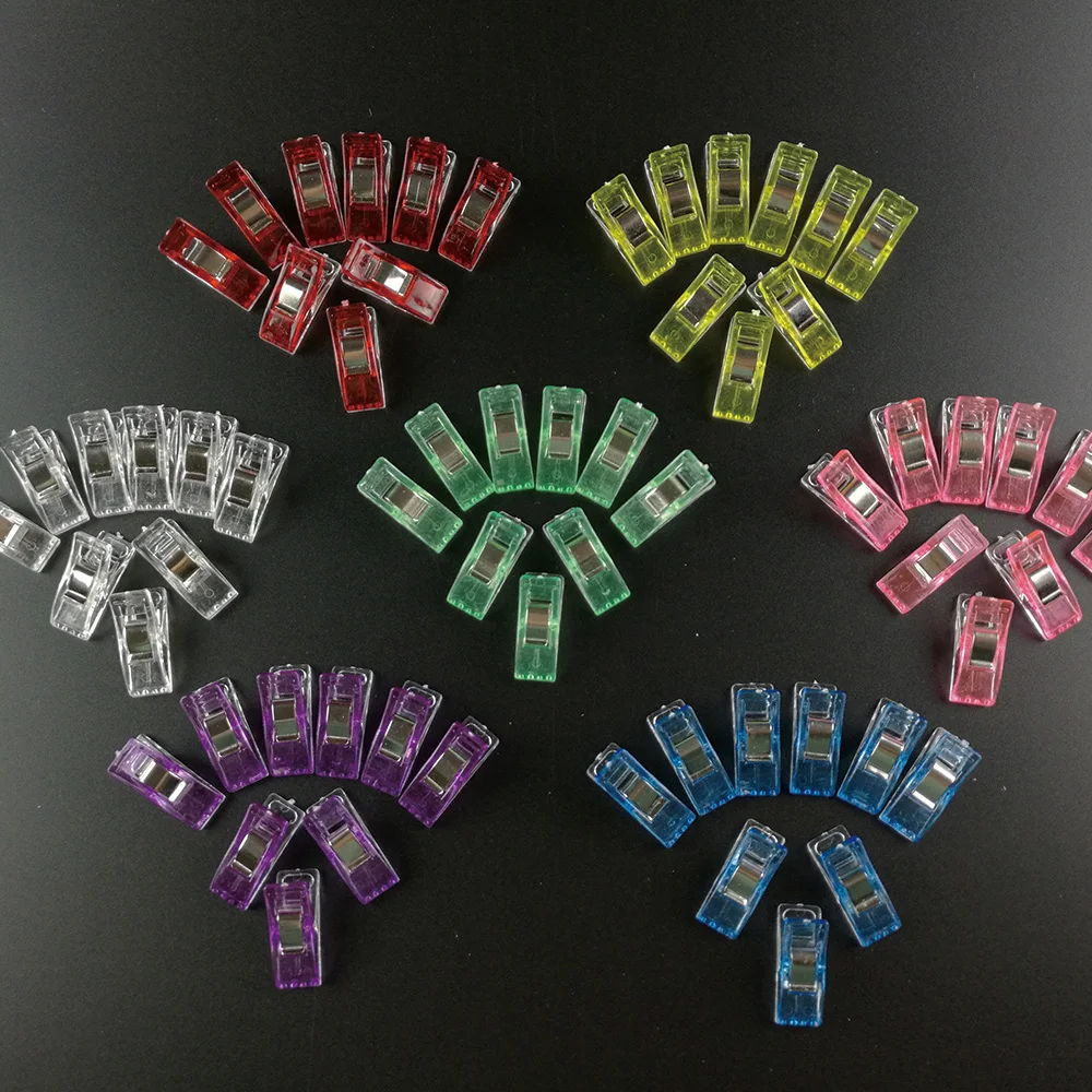 5 шт. чистый и красный швейный зажим ремесло одеяло Переплет пластиковые зажимы