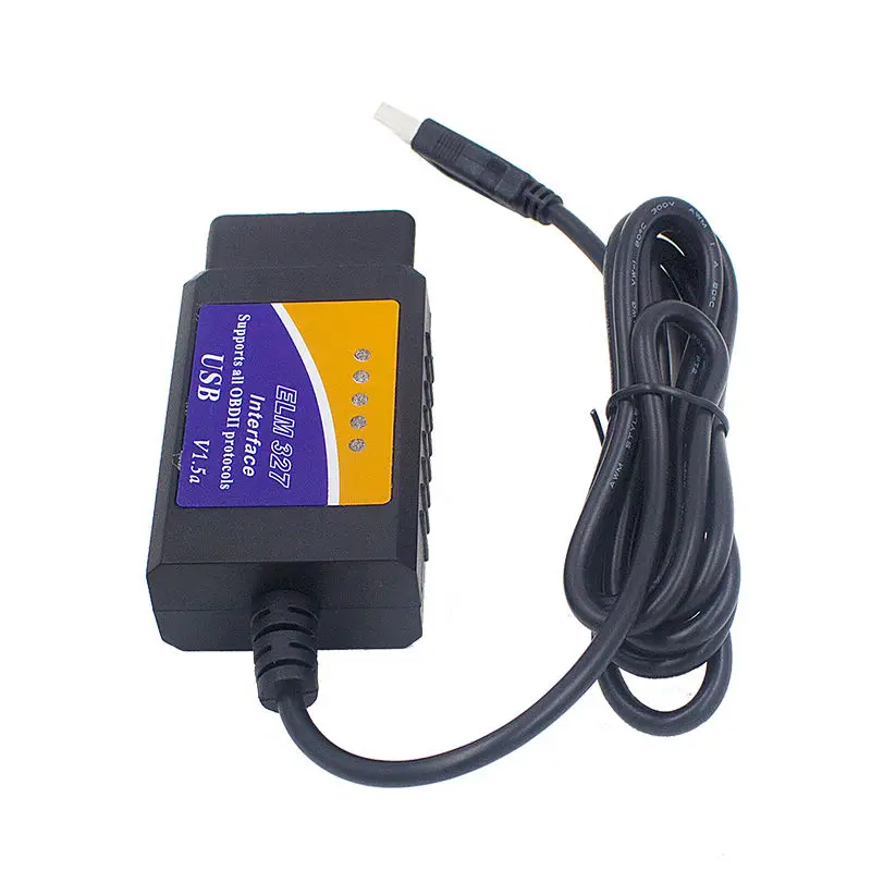 ELM327 интерфейс USB/Bluetooth OBD2 Авто сканер V1.5 OBDII OBD 2 II elm327 usb Супер сканер