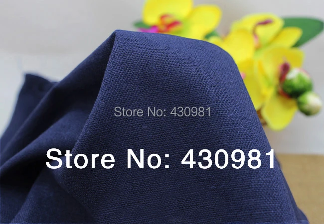 100*140 см темно синяя льняная хлопковая обивка одежда stoffen|fabric novelty|linen dress fabriclinen weave |