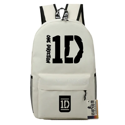 Style 5 Подростковые Сумки One Direction 1D для мальчиков и девочек, Мультяшные рюкзаки, Детские рюкзаки из ткани Оксфорд, Детские рюкзаки, дорожные сумки, Mochila Feminina - Цвет: Style 5