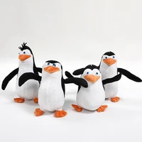 4pcslot madagascar plush toys madagascar penguins eldest brother novice plush soft stuffed animals toys doll for kids gifts