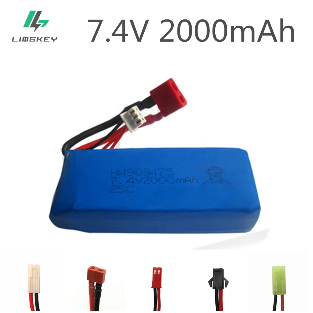 

7.4V 2000mAh Syma X8C X8W X8G quadrocopter 7.4V 2000mAh high capacity 7.4V Lipo battery 903475 Multiple outlets