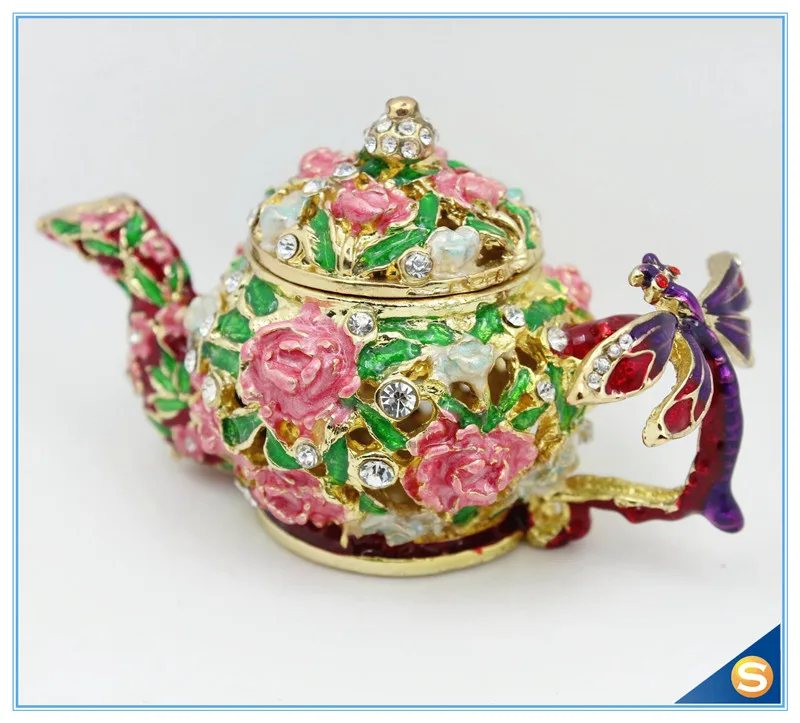 Бесплатная доставка Стрекоза на чайник безделушка коробка ювелирных изделий