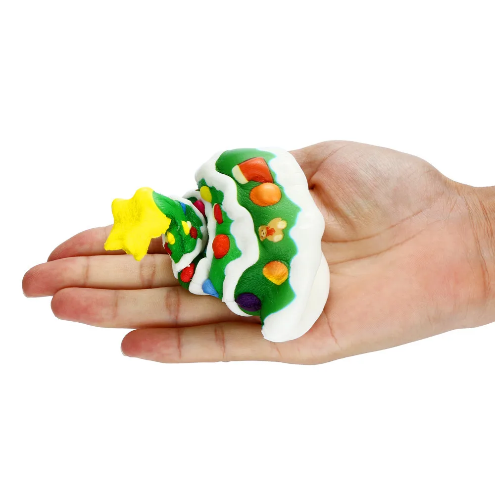 Squishies Kawaii Рождественская вечеринка дерево медленно растет крем