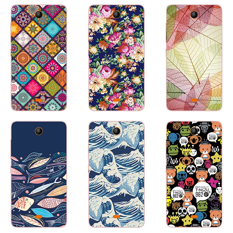 For Microsoft Nokia Lumia 430 Case Hard Plastic Back Cover Cases Painting Abstract Coque Patterned Shell Skin |