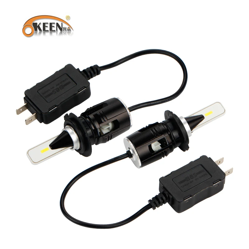 OKEEN Bullet CSP H4 H7 светодиодные лампы для фар 24 Вт 3600LM Hi Lo автомобильные аксессуары 9005HB3