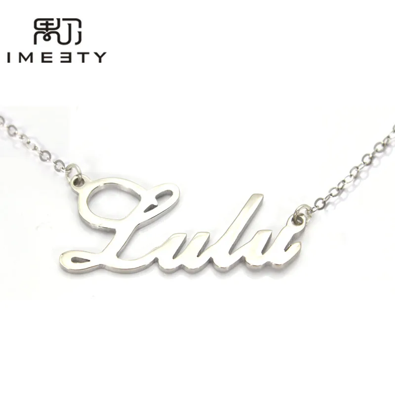 IMEETY персонализированные ювелирные изделия ожерелья с именным именем ручная