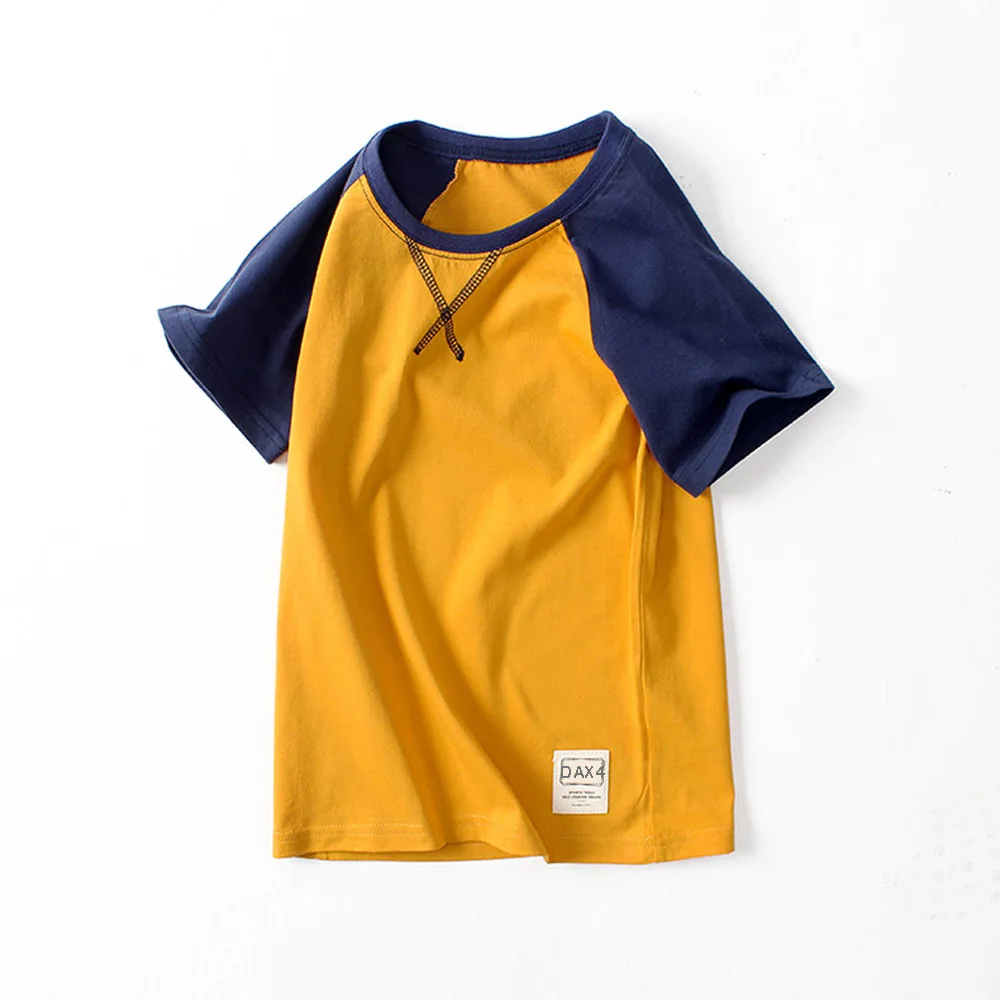 Футболка с короткими рукавами для маленьких мальчиков летняя детская одежда