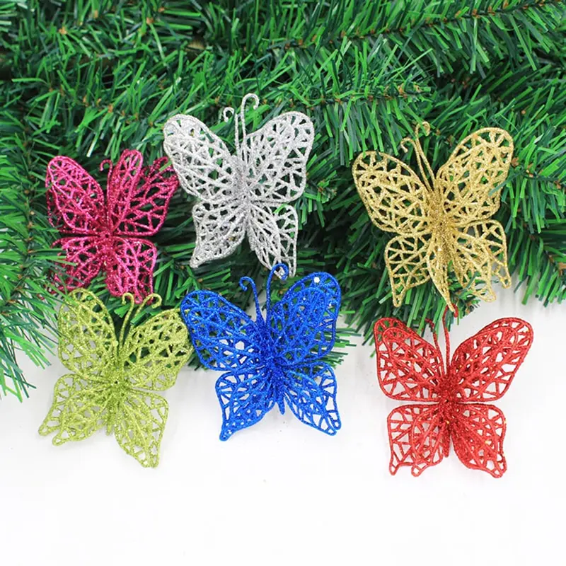 6 шт красочные бабочки Рождественская елка украшения Свадебная вечеринка