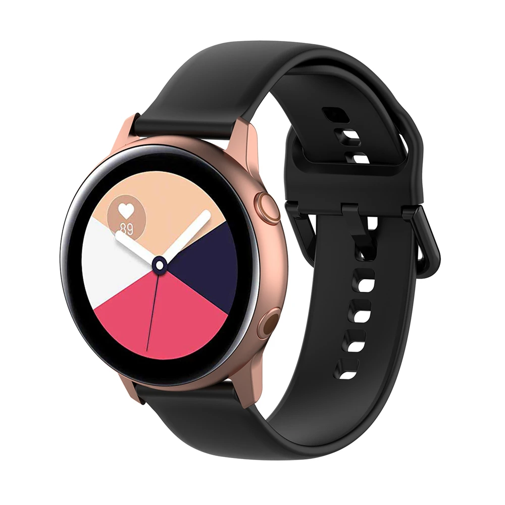Силиконовый ремешок для часов samsung Galaxy Watch Active R500(L+ S), сменный ремешок для часов, браслет на запястье